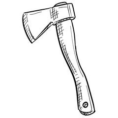 axe handdrawn illustration