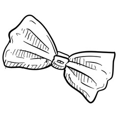 bowtie handdrawn illustration