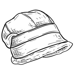 winter hat handdrawn illustration