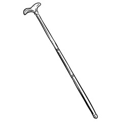 gentleman stick handdrawn illustration