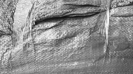 Textured Fabric Closeup Black and White