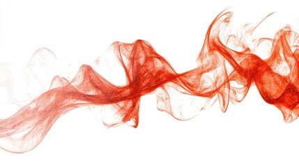 Dynamic red flames twisting and flickering against a white background, symbolizing energy and power.