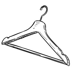 hanger handdrawn illustration