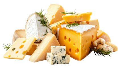Cheese on transparent background