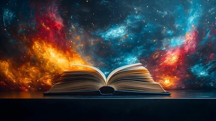 A book set against a cozy, inviting background that encourages reading and learning. The scene creates a perfect atmosphere for diving into knowledge, sparking curiosity and exploration.