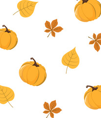 seamless pattern with pumpkins