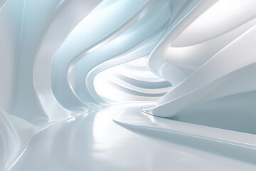 Futuristic 3D Virtual Space Background