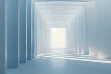 Fototapeta premium Futuristic 3D Virtual Space Background
