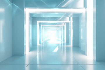 Futuristic 3D Virtual Space Background
