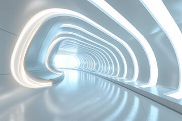 Futuristic 3D Virtual Space Background