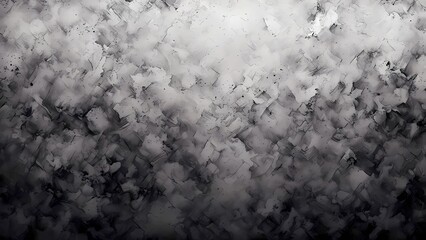 Obraz premium An abstract piece showcasing muted shades with cracked surfaces and dispersed splatters, embodying a complex yet serene atmosphere