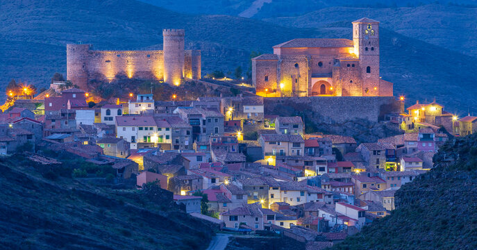 Cornago view. Alhama valley. La Rioja. Spain. Europe