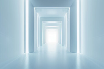 Futuristic 3D Virtual Space Background