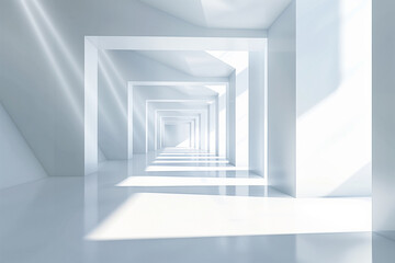 Obraz premium Futuristic 3D Virtual Space Background