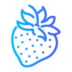 strawberry Line Gradient Icon