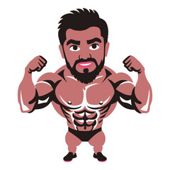 cartoon illustration of a man