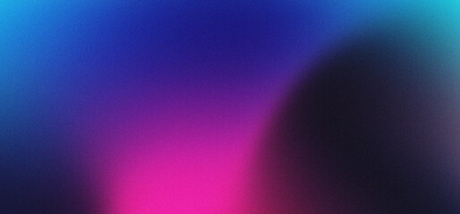 Abstract noise blue, pink and black color grainy gradient background