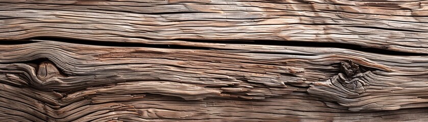Fototapeta premium Rustic log cabin wooden texture background with visible knots and grain, offering a natural and cozy surface with generous copyspace.