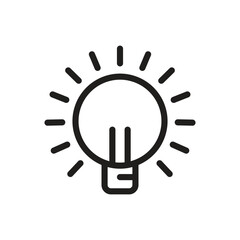 Lightbulb icon design logo template isolated illustration