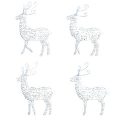 Christmas decorations, New Year's decor, isolate on a transparent background, 3D illustration, cg render