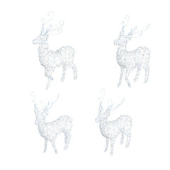 Christmas decorations, New Year's decor, isolate on a transparent background, 3D illustration, cg render