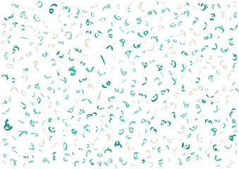 colorful arab letters alphabet pattern background design