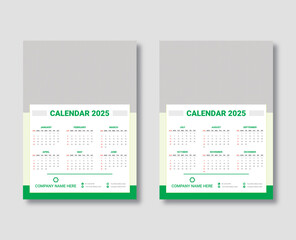 Wall Calendar Mockup, Wall calendar design template