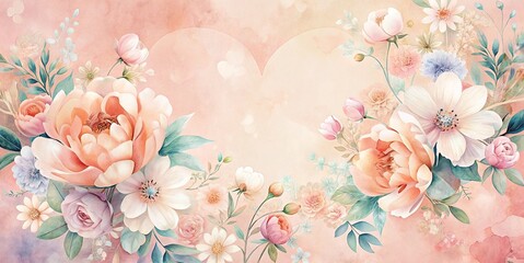 spring background with flowers
