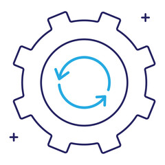 Reverse System Deconstruction and Analysis Icon Design, software tools, process icons, engineering innovation, system breakdown