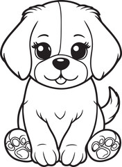A beautiful Dog silhouette vector design