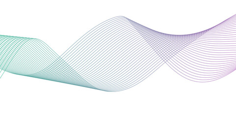 Modern flow blend carve wave futuristic technology stripe line isolated on white and blue carve line vector background. seamless wave pattern glowing science flowing line graphic template background.