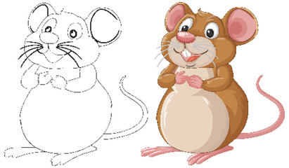 Cute Cartoon Mouse Illustration
