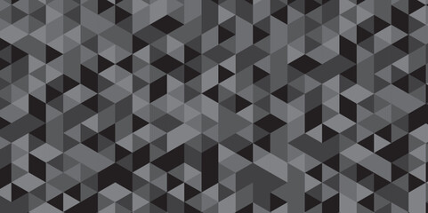 Abstract triangle black and gray style graphic polygon square gradient tile concept tile beautiful triangular retro web origami paper texture. geometric gradient vintage concept background.