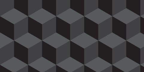 	
Seamless pattern block cube background. hexagon Cubes mosaic shape vector design. Minimal Abstract black and gray from cubes vector art design. Geometric tiles and mosaic creative stylish text.