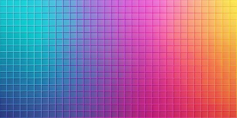 Transform your screen with our Gradient Grid digital wallpaper, featuring a stunning blend of colors and shapes.