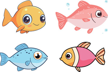 Cute Cartoon Fish Collection