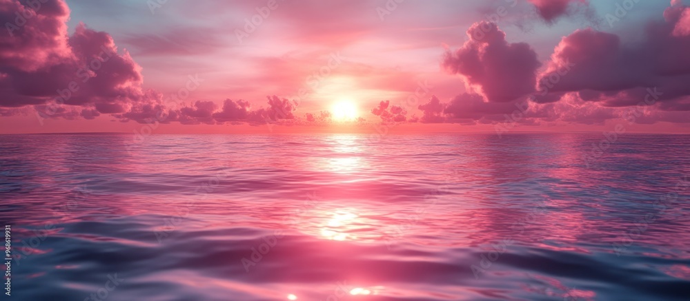 Wall mural Serene Sunset over the Ocean