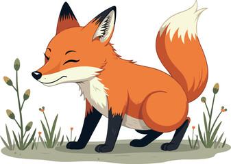 Cute Fox Illustration