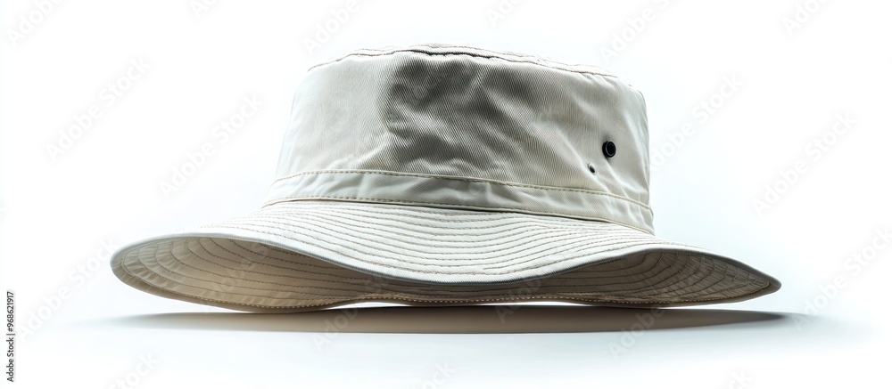 Sticker white bucket hat