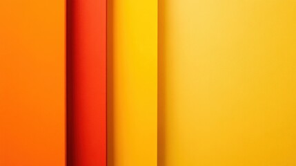A simple color block design in shades of orange and yellow, with clean divisions of the colors, creating a bright, minimalist visual composition.