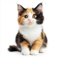 Obraz premium Calico Kitten Isolated