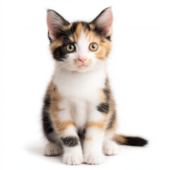 Obraz premium Calico Kitten Isolated