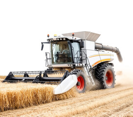 Fototapeta premium Combine Harvester Isolated