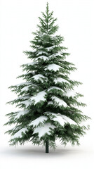 Obraz premium Tall Christmas Tree Isolated