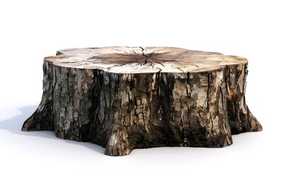 isolated tree stump