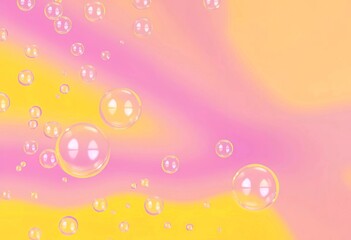 A mesmerizing abstract art piece featuring a vibrant color gradient of pink and yellow hues