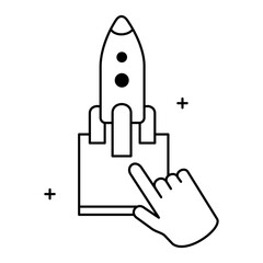 Command Execution and Launch Interface Icon Design, system startup, terminal commands, software launch, computer interface