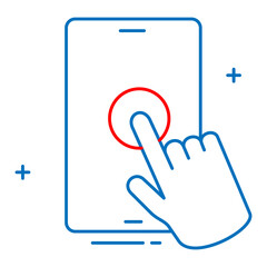 User Interaction and Touch Icons for Mobile, touch gestures, app UX, smartphone controls, mobile interface,