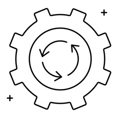 Reverse Engineering Process Vector Icon Design, technology, system breakdown, technical analysis, product disassembly