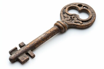 A photo Antique Key with Rusty Finish
